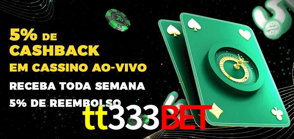 Promoções do cassino ao Vivo tt333bet